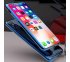 360° kryt zrkadlový iPhone XS Max - modrý